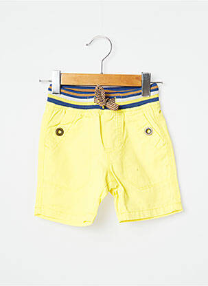 Bermuda tissage popeline taille élastique jaune CATIMINI garçon
