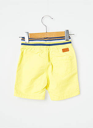 Bermuda tissage popeline taille élastique jaune CATIMINI garçon