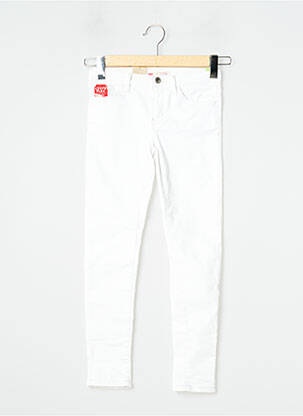 Jeans skinny blanc LEVIS pour fille