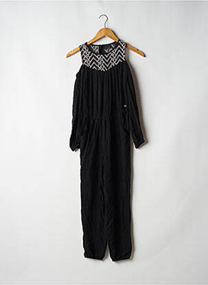 Combi-pantalon resserrée sur le bas manches longues noir BECKARO fille