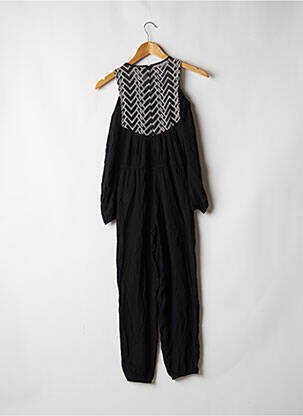Combi-pantalon resserrée sur le bas manches longues noir BECKARO fille