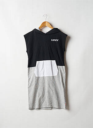Robe mi-longue manches courtes manches courtes gris LEVI'S fille