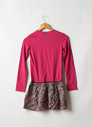 Robe mi-longue doublure manches longues rose CATIMINI fille