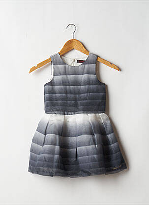 Robe mi-longue sans manche sans manche gris CATIMINI fille