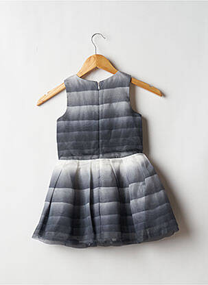 Robe mi-longue sans manche sans manche gris CATIMINI fille
