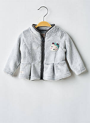 Polaire col rond gris CATIMINI fille