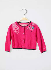 Gilet manches longues rose CATIMINI pour fille seconde vue