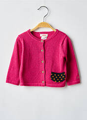 Gilet manches longues rose CATIMINI pour fille seconde vue