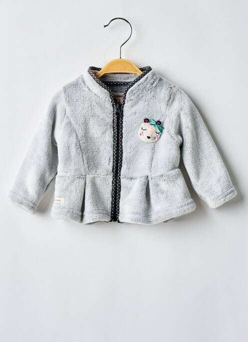 Polaire col rond gris CATIMINI fille