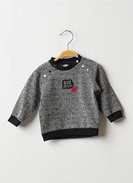 Pull stretch manches longues noir 3 POMMES garcon