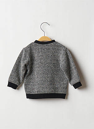 Pull stretch manches longues noir 3 POMMES garçon