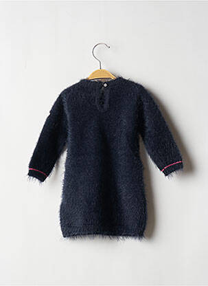 Pull tunique stretch manches longues bleu 3 POMMES fille
