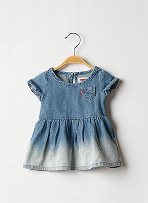 Robe mi-longue manches courtes manches courtes bleu LEVI'S fille