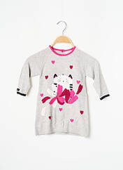 Robe mi-longue gris CATIMINI pour fille seconde vue