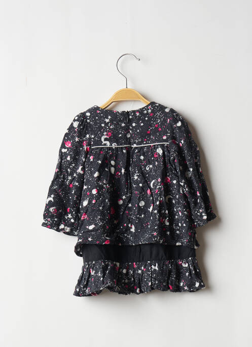 Robe mi-longue bleu 3 POMMES pour fille