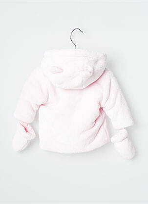 Manteau court coupe droite a capuche rose ABSORBA fille
