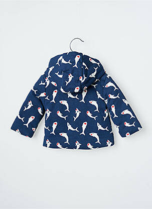 Manteau court poches a capuche bleu CATIMINI garçon
