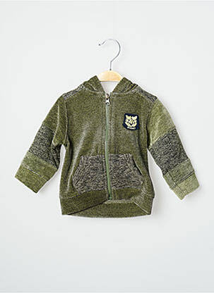 Veste casual manches longues vert 3 POMMES garçon