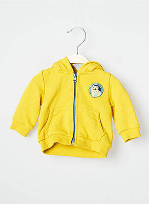 Veste casual finition bords-côtes jaune CATIMINI garçon