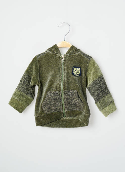 Veste casual manches longues vert 3 POMMES garcon