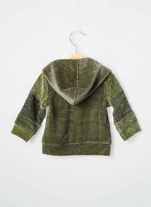 Veste casual manches longues vert 3 POMMES garcon