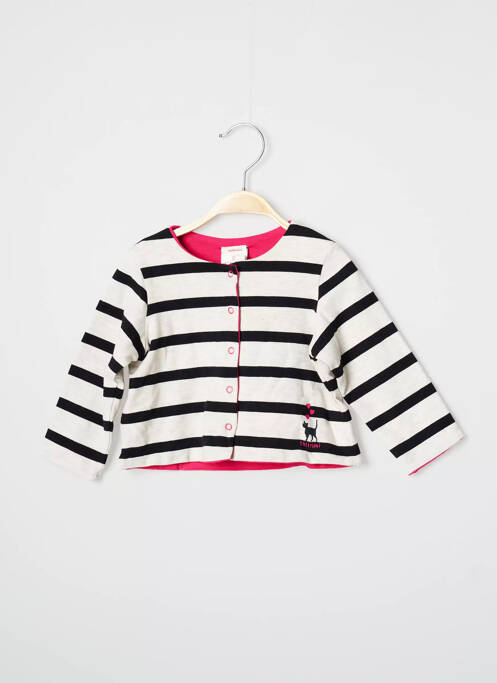 Gilet manches longues gris CATIMINI pour fille