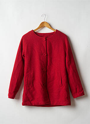 Manteau court poches sans capuche rouge CATIMINI fille