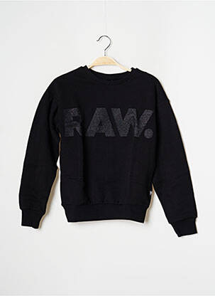 Sweat-shirt manches longues manches longues noir G STAR fille