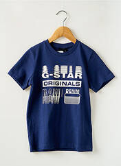 T-shirt bleu G STAR pour garçon seconde vue
