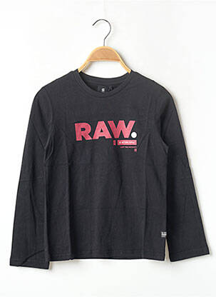 T-shirt noir G STAR pour garçon