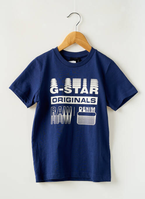 T-shirt bleu G STAR pour garçon