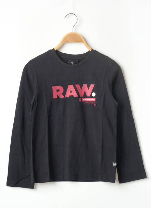 T-shirt noir G STAR pour garçon