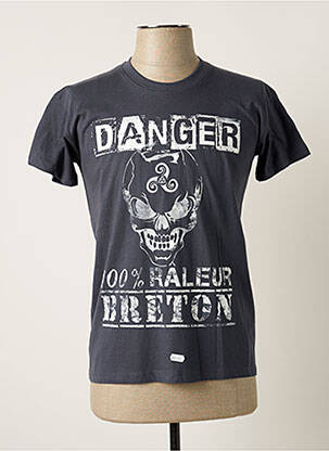T-shirt coupe cintrée manches courtes gris SOL'S homme