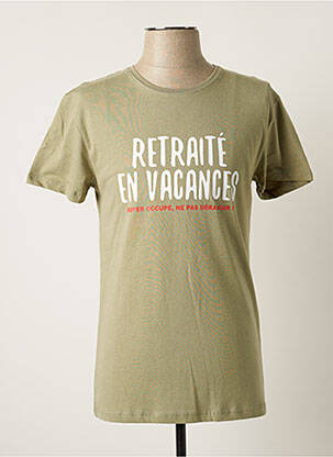 T-shirt coupe cintrée manches courtes vert AVOMARKS homme