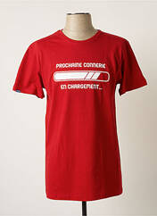 T-shirt rouge AVOMARKS pour garçon seconde vue