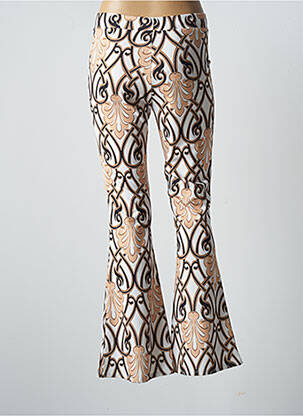 Pantalon flare stretch taille normale beige MY FASHION femme