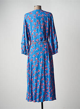 Robe longue manches longues manches longues bleu POM AMSTERDAM femme