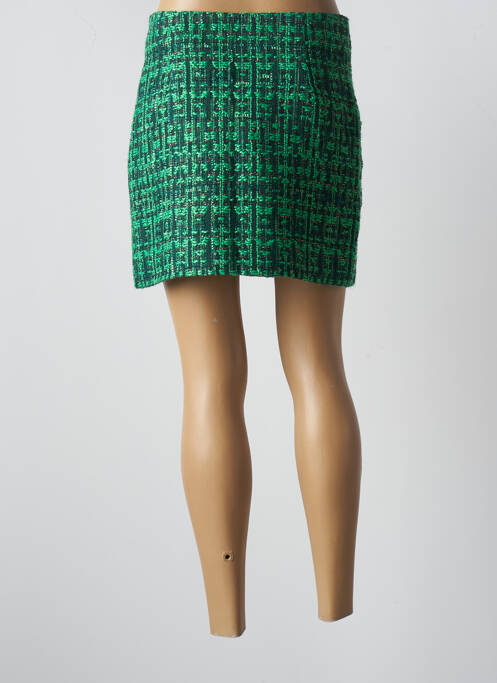 Jupe courte vert ATTENTIF pour femme