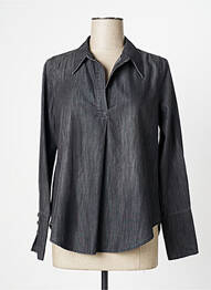 Chemisier coupe fluide manches longues gris HANA SAN femme