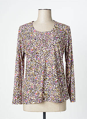 T-shirt manches longues manches longues beige UNICA PLUS femme
