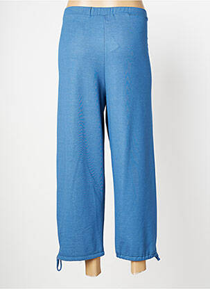 Pantalon 7/8 stretch taille normale bleu KAKIE femme