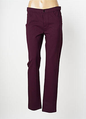Pantalon droit violet YOULINE pour femme