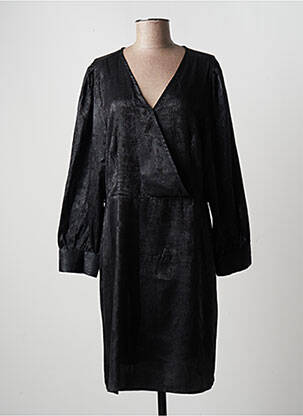 Robe mi-longue noir NOUGAT pour femme
