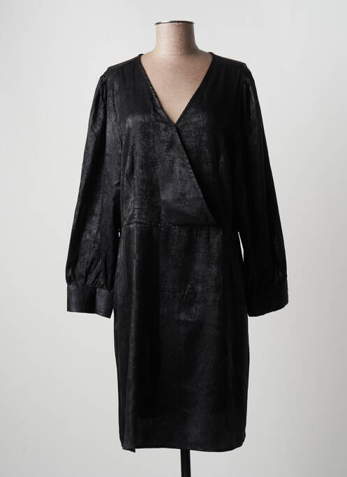 Robe mi-longue noir NOUGAT pour femme