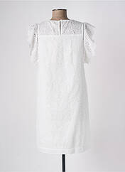 Robe courte blanc EXQUISS'S pour femme seconde vue