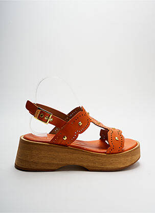 Sandales/Nu pieds orange MLV pour femme