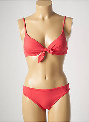 Maillot de bain 2 pièces stretch haut soutien-gorge moulé rose GENIUS femme