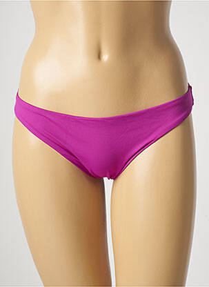 Bas de maillot de bain tissage satiné culotte violet GENIUS femme