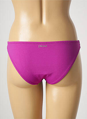 Bas de maillot de bain tissage satiné culotte violet GENIUS femme