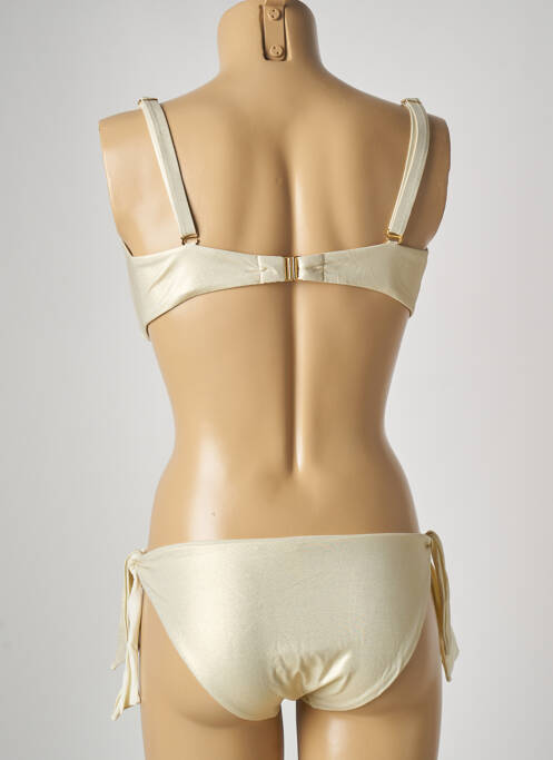 Maillot de bain 2 pièces beige GENIUS pour femme